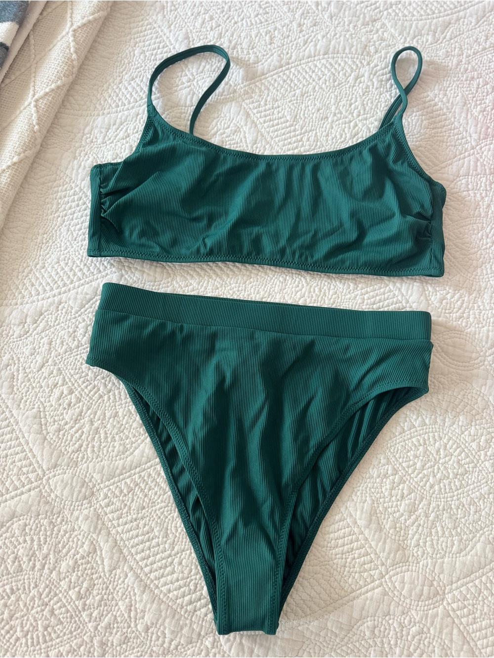 Gottex Emerald Green Ribbed Bikini Set